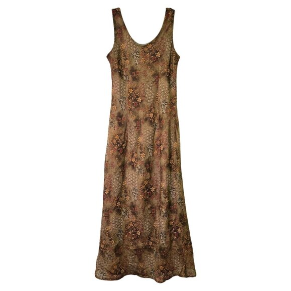 K Studio Dresses & Skirts - Vintage Floral Sleeveless Maxi Dress Fairy Grunge Whimsigoth 90s 8